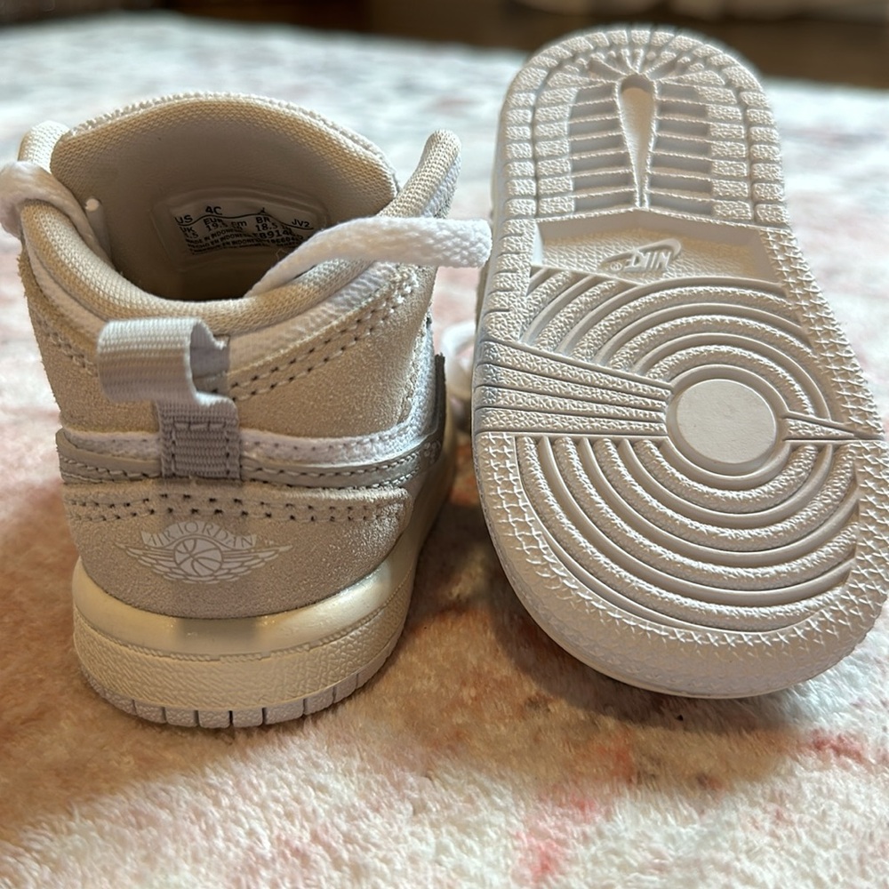 Air Jordan 1 Mid Craft SE TD - White / LT Orewood Brown / Tech Grey 4C - Picture 4 of 6